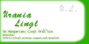 urania lingl business card